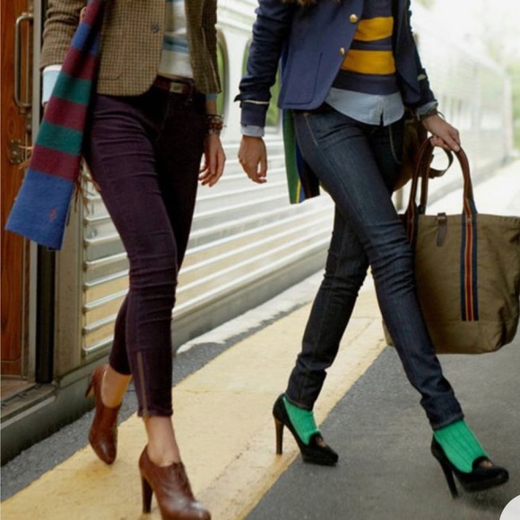 Ralph Lauren Purple Label Leather Heeled Oxfords - sz 38 - Picture 2 of 11